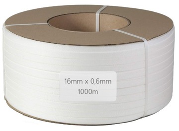 TAŚMA PP 16mm 0,6 1000m do SPINANIA PALET BANDOWANIA
