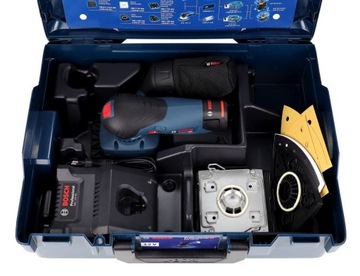 SZLIFIERKA OSCYLACYJNA GSS 12V-13 BOSCH 1x2,0Ah L-BOXX + 3 TALERZE