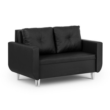 Sofa kanapa 2 os z funkcją spania RED czarna