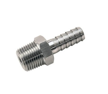 Króciec złączka choinka na wąż 10 mm 1/4 gwint zewnętrzny