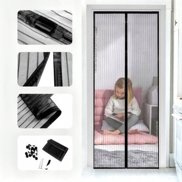 МАГНИТНАЯ МОСКИТНАЯ СЕТКА ДВЕРНАЯ МАГНИТНАЯ СЕТКА 90x210