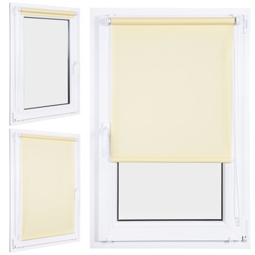 ROLETA ZACIEMNIAJĄCA 54X150 CM GŁADKA WEWNĘTRZNA Z PROWADNICAMI NA WYMIAR