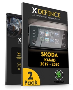 2w1 SZKŁO OCHRONNE NA NAWIGACJĘ EKRAN DO SKODA KAMIQ 2019-2020