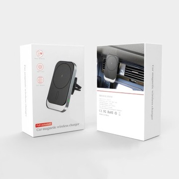 UCHWYT SAMOCHODOWY DO MAGSAFE ŁADOWARKA do IPHONE 15W