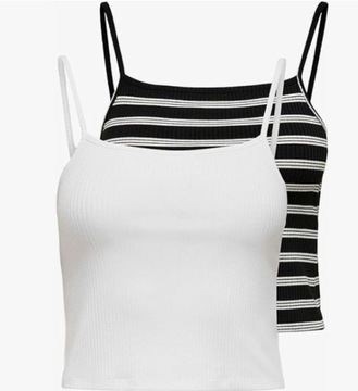 TOPY PRĄŻKOWANE 2PACK ONLY