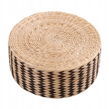 Floor Cushion Woven Straw Handcrafted Rattan Seat