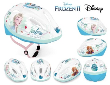 ШЛЕМ СПОРТИВНЫЙ ВЕЛОСИПЕДНЫЙ ДЛЯ ДЕВОЧКИ МОРОЗ 52-56см ELSA FROZEN