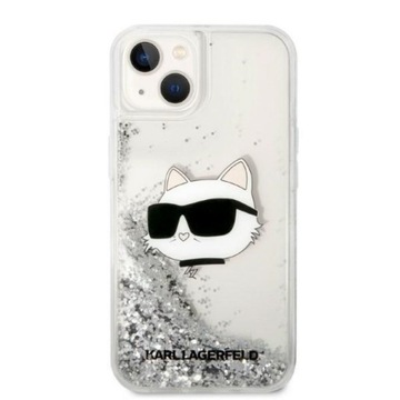 Накладной суперкейс Karl Lagerfeld для iPhone 14 Pro 6,1 дюйма KLHCP14LLNHCS серебристый