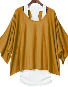 2w1 biała bokserka + narzutka JOGA FITNESS