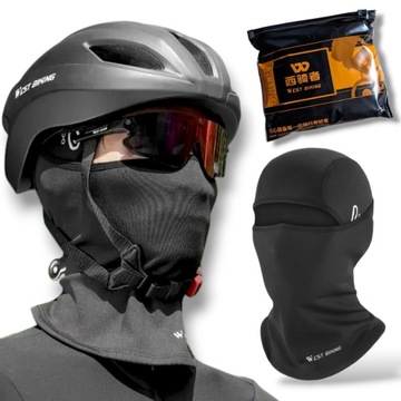 WEST BIKING KOMINIARKA MOTOCYKLOWA ROWEROWA OCIEPLANA POD KASK JESIEŃ-ZIMA