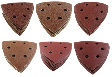 PAPIER ŚCIERNY DELTA NA RZEP - ZESTAW 20x P40 P60 P80 P120 P180 P240