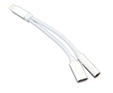 ADAPTER KABEL USB C + MINI JACK 3,5MM 2W1