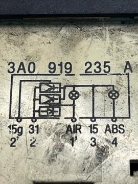 3A0919235A PŘEPÍNAČ SRS 1.9 D 50 1991 VW PASSAT VARIANTA B3/B4 (3A5 35I)