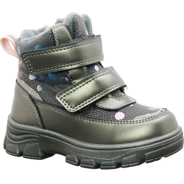 Buty zimowe dziewczęce śniegowce na rzepy ROZ. 25