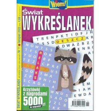 Krzyżówki Wiem! Świat WYKREŚLANEK 11/2022