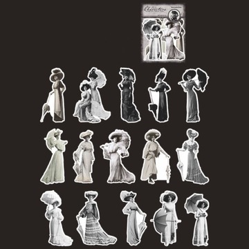 НАКЛЕЙКИ ДЛЯ ЖУРНАЛ-ПЛАНИНИКА СКРАПБУКИНГА ВИНТАЖ