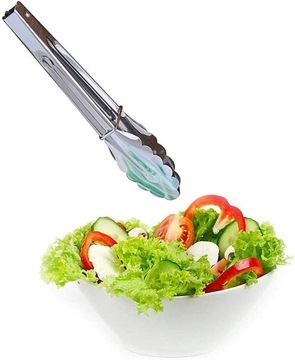 МЕТАЛЛИЧЕСКИЕ КУХОННЫЕ ЩИПЦЫ ДЛЯ ПРИГОТОВЛЕНИЯ МЯСНОГО САЛАТА НА ГРИЛЬ