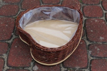 БОЛЬШАЯ плетеная крышка для цветочного горшка в форме сердца