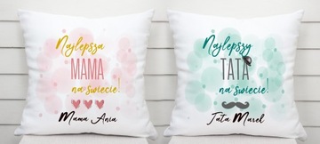 Комплект подушек в подарок маме и папе родителям