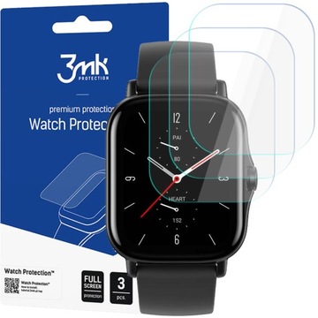 ZESTAW 3x FOLIA OCHRONNA 3MK NA EKRAN DO XIAOMI AMAZFIT GTS 2 / 2e
