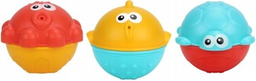 AKUKU ИГРУШКИ ДЛЯ ВАННЫ С СИТОМ ДЛЯ ВАННЫ, 3 ШТ.