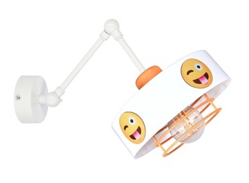 KINKIET LAMPA ŚCIENNA EMOTIKON LOFT LED NOWOCZESNY