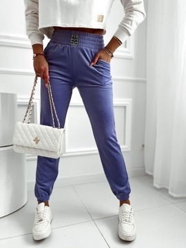 Велюровые спортивные штаны велюровые спортивные костюмы с широкой талией EH162 зеленый M/L