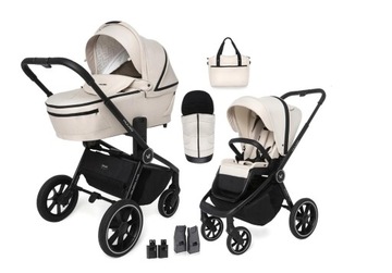 WÓZEK WIELOFUNKCYJNY 2W1 MUUVO QUICK 4.0 DESERT SAND TORBA + ADAPTERY