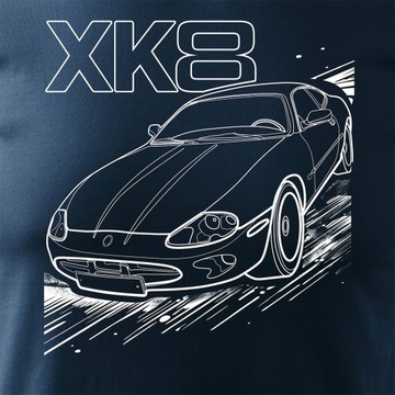 Koszulka z samochodem Jaguar z Jaguarem XK8