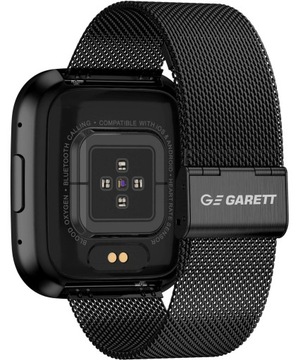Умные часы Garett GRC STYLE Многофункциональные черные стальные