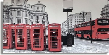 Obraz na płótnie canvas 140x70 Anglia budka tel
