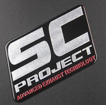 SC PROJECT Alu Emblem Глушитель Выхлопная труба + Бесплатно