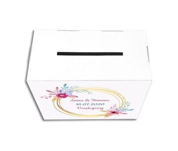 Коробка-конверт с ВАШИМ цветочным принтом