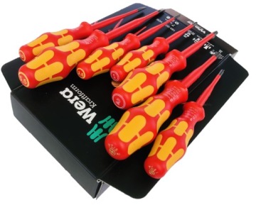 WERA Изолированные отвертки 7 штук Тонкие