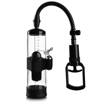 Powerpump MAX Vibrating Black&Clear Wibrująca Pompka Próżniowa