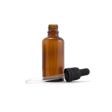 Butelka szklana Ciemna apteczn z Pipetą 100ML BW34