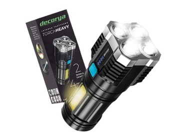 WODOODPORNA MOCNA LATARKA LED 4 TRYBY ŚWIECENIA