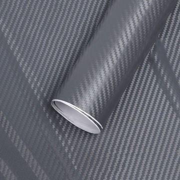 ФОЛЬГА КАРБОН ШПОН 3D CARBON GREY 127 x 50 см