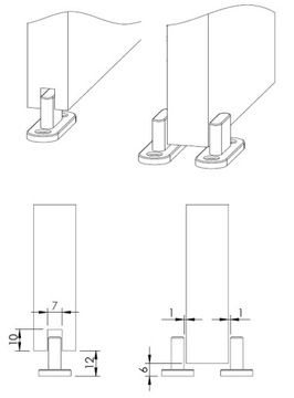 Комплект тележек для проходных дверей Avanti S100 S-100