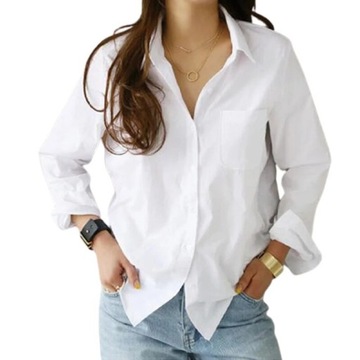 Ladies Loose Shirt Women Blouse Casual Lady Soft W