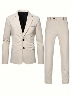 Manfinity Mode Zestaw męski garnitur i spodnie sztruks L