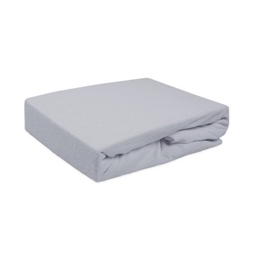 Prześcieradło frotte z/g 024 popielate 160x200