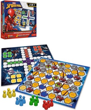 Игра Trefl 2в1 - Китайская / Змеи и лестницы Человека-Паука