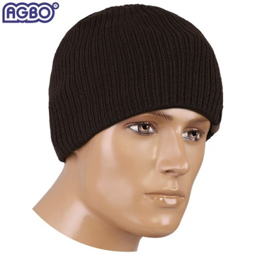 ШАПКА МУЖСКАЯ ЖЕНСКАЯ ЗИМНЯЯ МЕРИНОСОВАЯ шерсть Универсальная ПОЛЬСКИЙ ПРОДУКТ КОРИЧНЕВЫЙ
