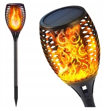 POCHODNIA SOLARNA LAMPA LED do ogrodu PIĘKNA
