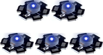 DIODA Power LED 1W BLUE 460nm PCB - 5sztuk
