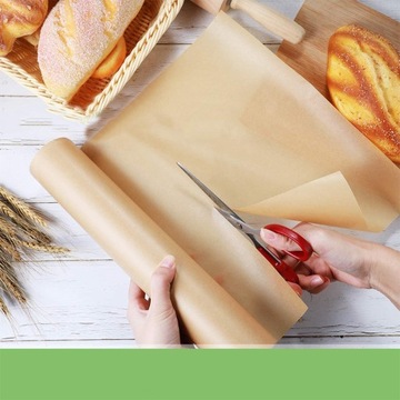 CLARINA PAPIER DO PIECZENIA SILIKONOWANY BRĄZOWY CATERING ROLKA 38cm 50m