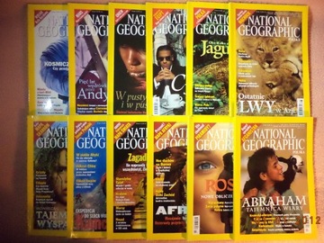 NATIONAL GEOGRAPHIC Polska - rok 2001 - 12 numerów