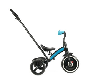 Трехколесный велосипед Elite Plus Qplay с ручкой, синий