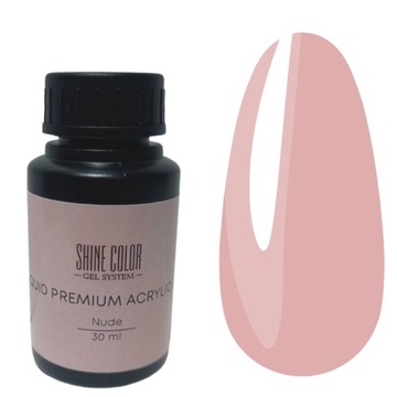 Shine Color Nude 30ml żel konsystencji bazy Liquid Premium Acrylic Gel mani